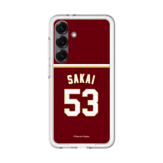 スリムプロテクションプレミアムケース［ 楽天イーグルス - #53 Sakai - ビジター ］