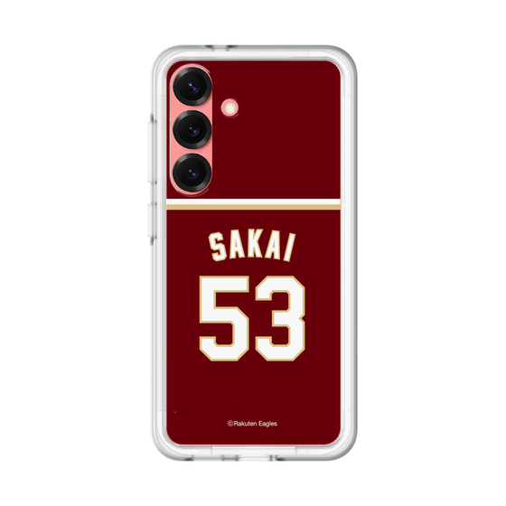 スリムプロテクションプレミアムケース［ 楽天イーグルス - #53 Sakai - ビジター ］