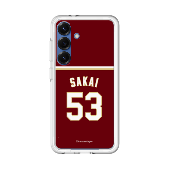 スリムプロテクションプレミアムケース［ 楽天イーグルス - #53 Sakai - ビジター ］