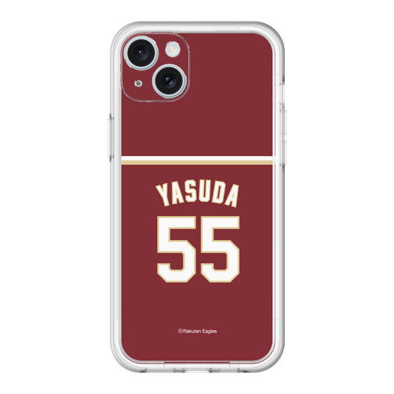 スリムプロテクションプレミアムケース［ 楽天イーグルス - #55 Yasuda - ビジター ］