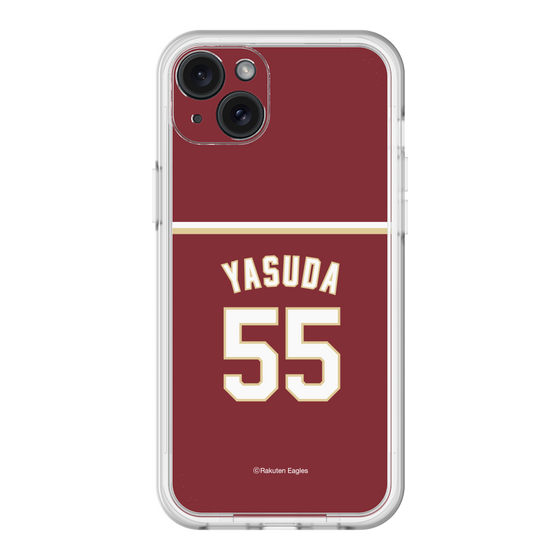 スリムプロテクションプレミアムケース［ 楽天イーグルス - #55 Yasuda - ビジター ］