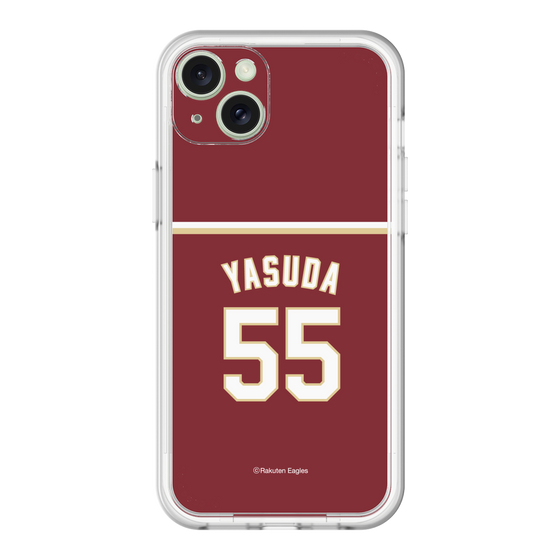 スリムプロテクションプレミアムケース［ 楽天イーグルス - #55 Yasuda - ビジター ］