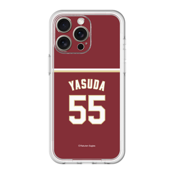 スリムプロテクションプレミアムケース［ 楽天イーグルス - #55 Yasuda - ビジター ］