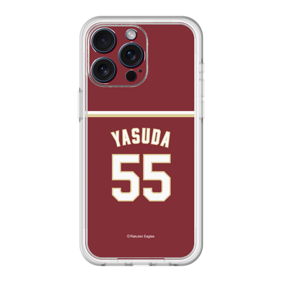 スリムプロテクションプレミアムケース［ 楽天イーグルス - #55 Yasuda - ビジター ］