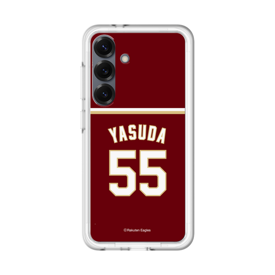 スリムプロテクションプレミアムケース［ 楽天イーグルス - #55 Yasuda - ビジター ］