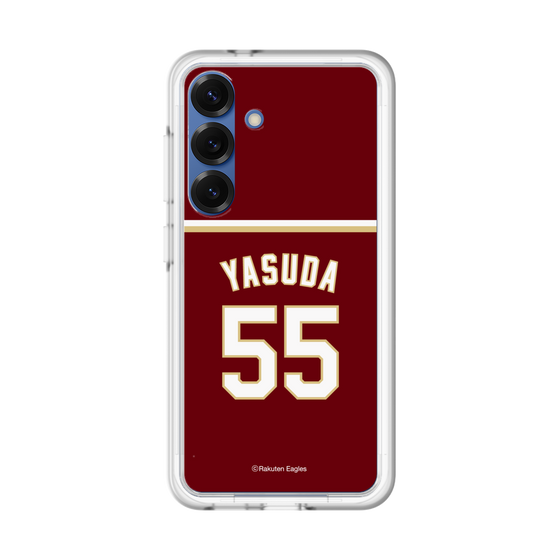 スリムプロテクションプレミアムケース［ 楽天イーグルス - #55 Yasuda - ビジター ］