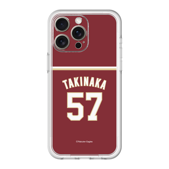スリムプロテクションプレミアムケース［ 楽天イーグルス - #57 Takinaka - ビジター ］