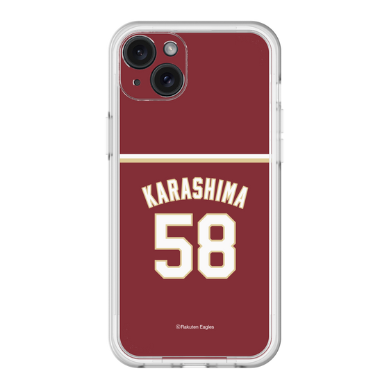 スリムプロテクションプレミアムケース［ 楽天イーグルス - #58 Karashima - ビジター ］