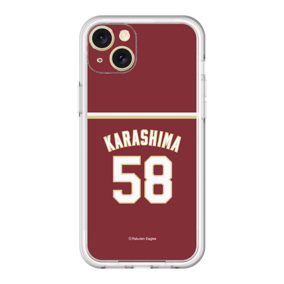 スリムプロテクションプレミアムケース［ 楽天イーグルス - #58 Karashima - ビジター ］