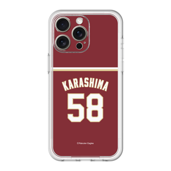 スリムプロテクションプレミアムケース［ 楽天イーグルス - #58 Karashima - ビジター ］