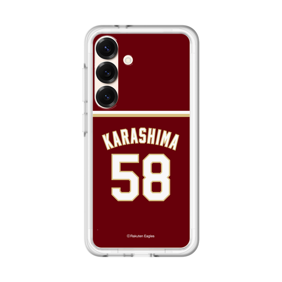 スリムプロテクションプレミアムケース［ 楽天イーグルス - #58 Karashima - ビジター ］