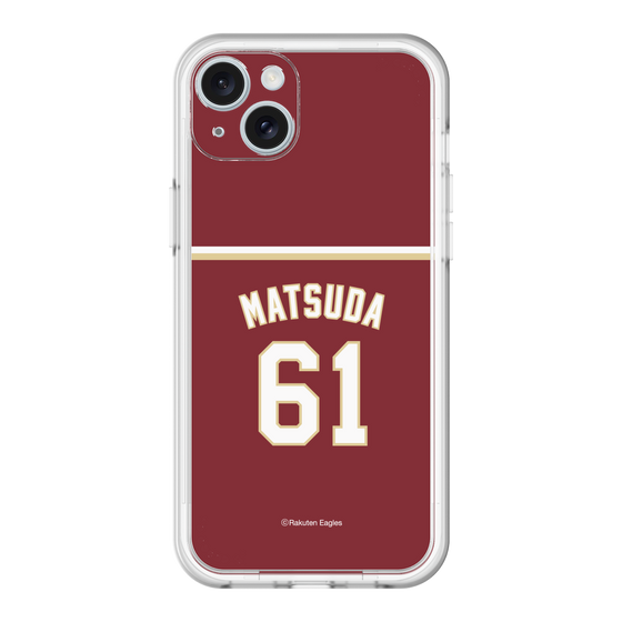 スリムプロテクションプレミアムケース［ 楽天イーグルス - #61 Matsuda - ビジター ］
