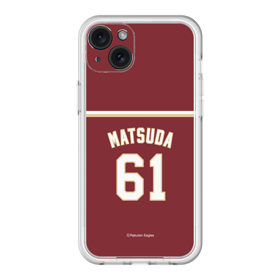 スリムプロテクションプレミアムケース［ 楽天イーグルス - #61 Matsuda - ビジター ］