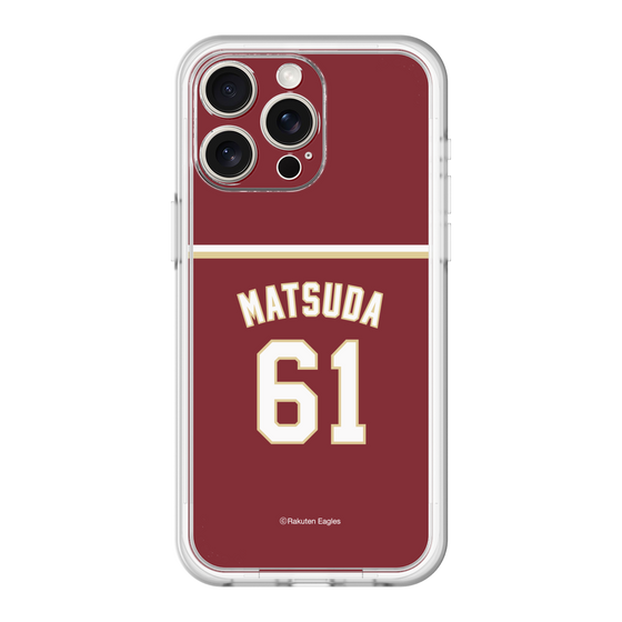 スリムプロテクションプレミアムケース［ 楽天イーグルス - #61 Matsuda - ビジター ］