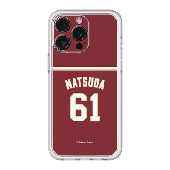 スリムプロテクションプレミアムケース［ 楽天イーグルス - #61 Matsuda - ビジター ］