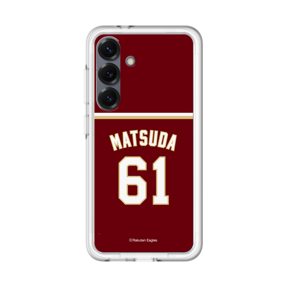 スリムプロテクションプレミアムケース［ 楽天イーグルス - #61 Matsuda - ビジター ］