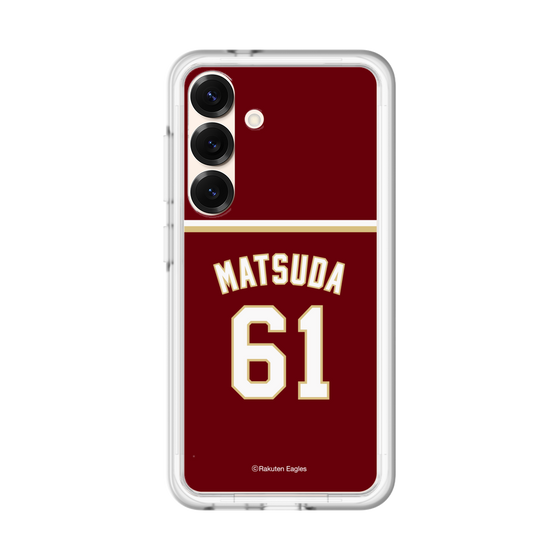 スリムプロテクションプレミアムケース［ 楽天イーグルス - #61 Matsuda - ビジター ］