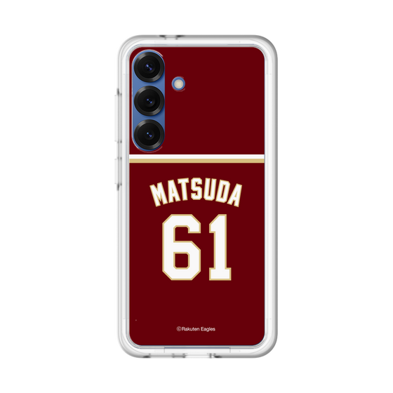 スリムプロテクションプレミアムケース［ 楽天イーグルス - #61 Matsuda - ビジター ］