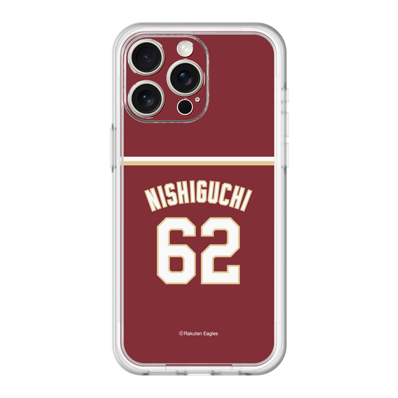 スリムプロテクションプレミアムケース［ 楽天イーグルス - #62 Nishiguchi - ビジター ］