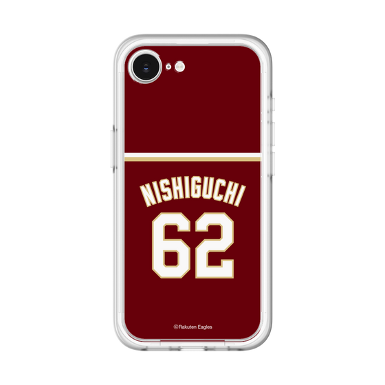 スリムプロテクションプレミアムケース［ 楽天イーグルス - #62 Nishiguchi - ビジター ］