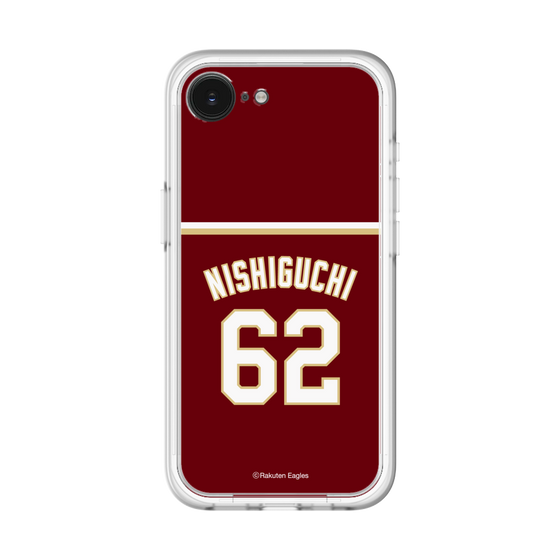 スリムプロテクションプレミアムケース［ 楽天イーグルス - #62 Nishiguchi - ビジター ］