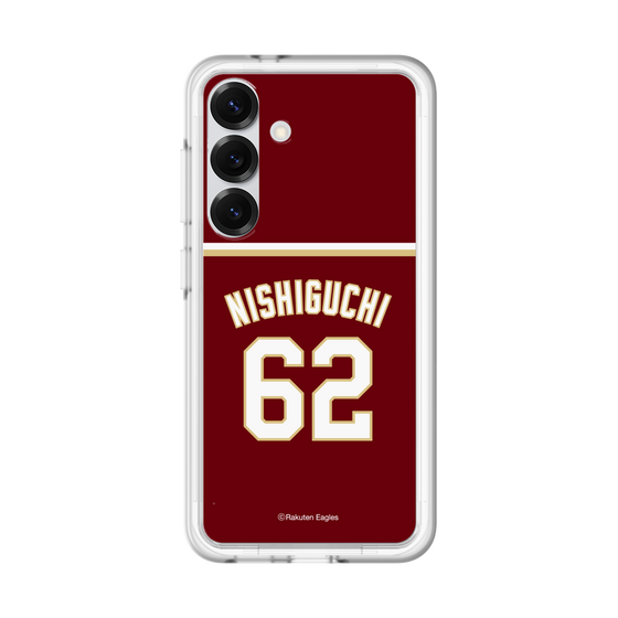 スリムプロテクションプレミアムケース［ 楽天イーグルス - #62 Nishiguchi - ビジター ］