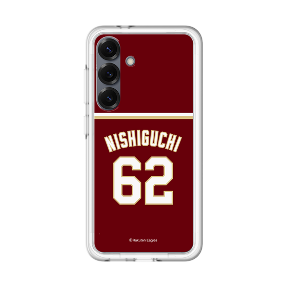 スリムプロテクションプレミアムケース［ 楽天イーグルス - #62 Nishiguchi - ビジター ］