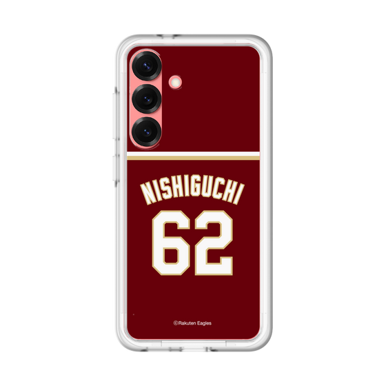 スリムプロテクションプレミアムケース［ 楽天イーグルス - #62 Nishiguchi - ビジター ］
