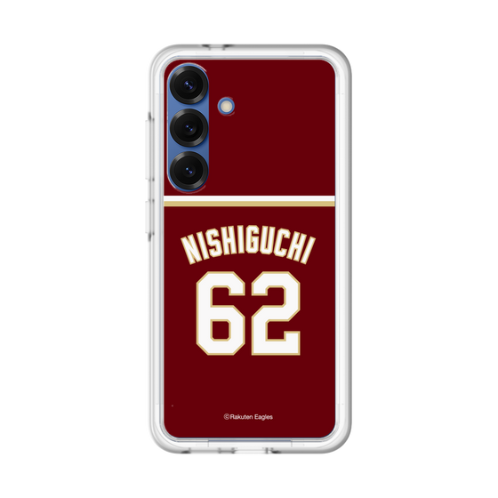 スリムプロテクションプレミアムケース［ 楽天イーグルス - #62 Nishiguchi - ビジター ］