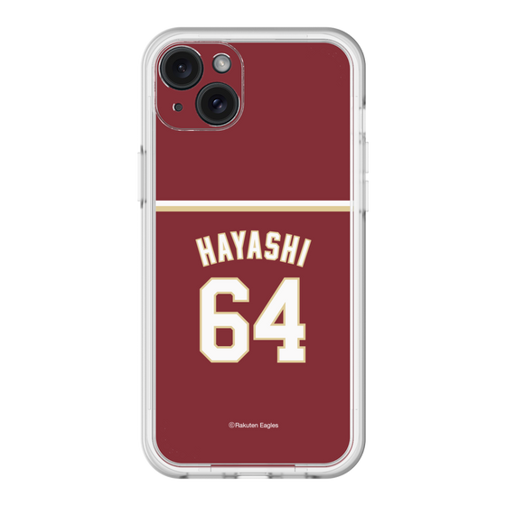スリムプロテクションプレミアムケース［ 楽天イーグルス - #64 Hayashi - ビジター ］