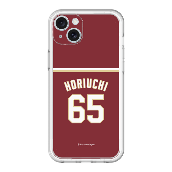 スリムプロテクションプレミアムケース［ 楽天イーグルス - #65 Horiuchi - ビジター ］
