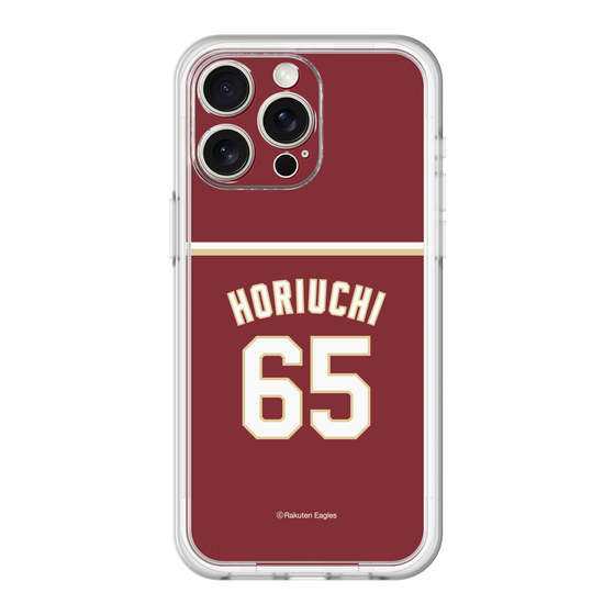 スリムプロテクションプレミアムケース［ 楽天イーグルス - #65 Horiuchi - ビジター ］