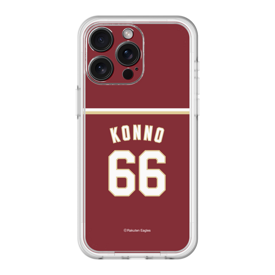 スリムプロテクションプレミアムケース［ 楽天イーグルス - #66 Konno - ビジター ］