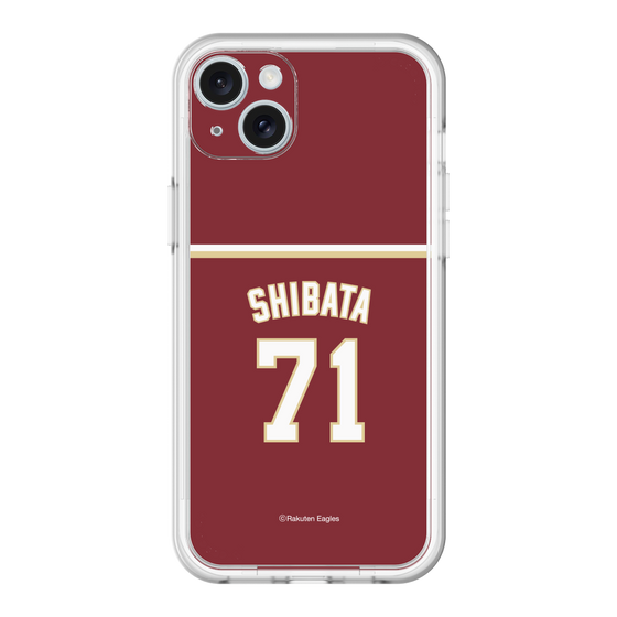 スリムプロテクションプレミアムケース［ 楽天イーグルス - #71 Shibata - ビジター ］