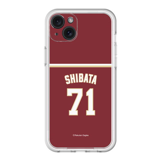 スリムプロテクションプレミアムケース［ 楽天イーグルス - #71 Shibata - ビジター ］