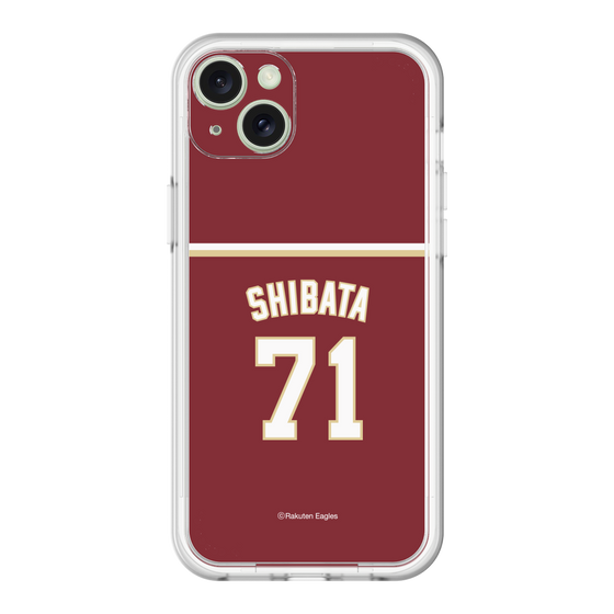 スリムプロテクションプレミアムケース［ 楽天イーグルス - #71 Shibata - ビジター ］
