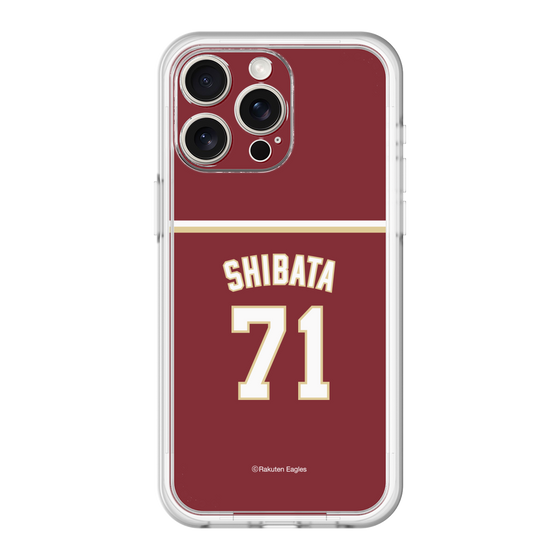 スリムプロテクションプレミアムケース［ 楽天イーグルス - #71 Shibata - ビジター ］