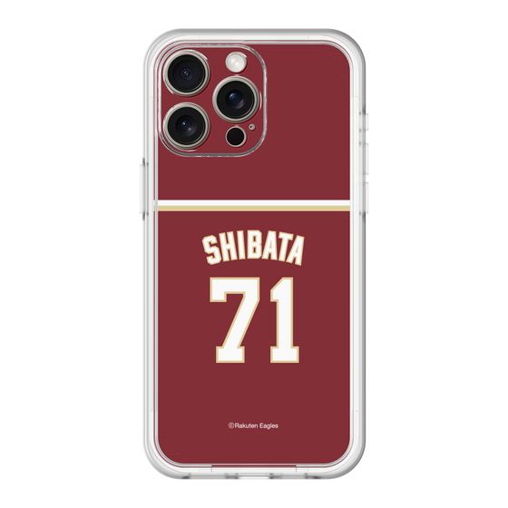 スリムプロテクションプレミアムケース［ 楽天イーグルス - #71 Shibata - ビジター ］