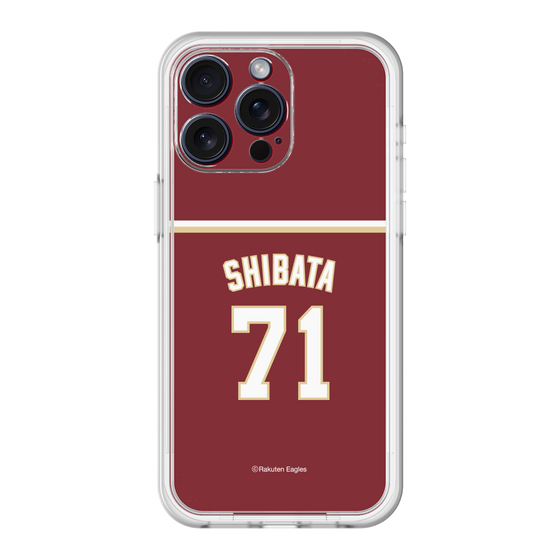 スリムプロテクションプレミアムケース［ 楽天イーグルス - #71 Shibata - ビジター ］