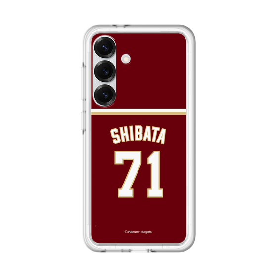 スリムプロテクションプレミアムケース［ 楽天イーグルス - #71 Shibata - ビジター ］