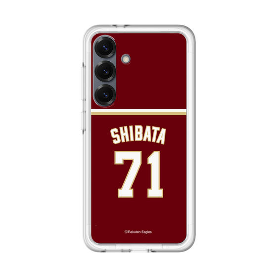 スリムプロテクションプレミアムケース［ 楽天イーグルス - #71 Shibata - ビジター ］