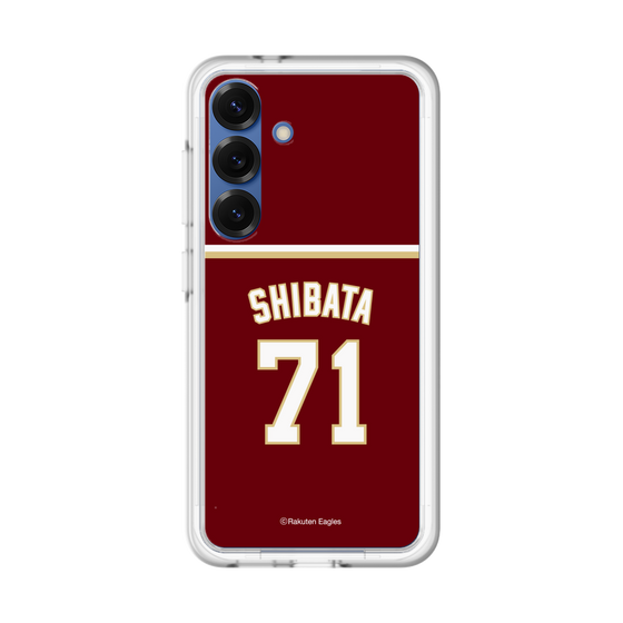 スリムプロテクションプレミアムケース［ 楽天イーグルス - #71 Shibata - ビジター ］
