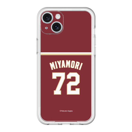 スリムプロテクションプレミアムケース［ 楽天イーグルス - #72 Miyamori - ビジター ］