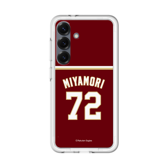 スリムプロテクションプレミアムケース［ 楽天イーグルス - #72 Miyamori - ビジター ］