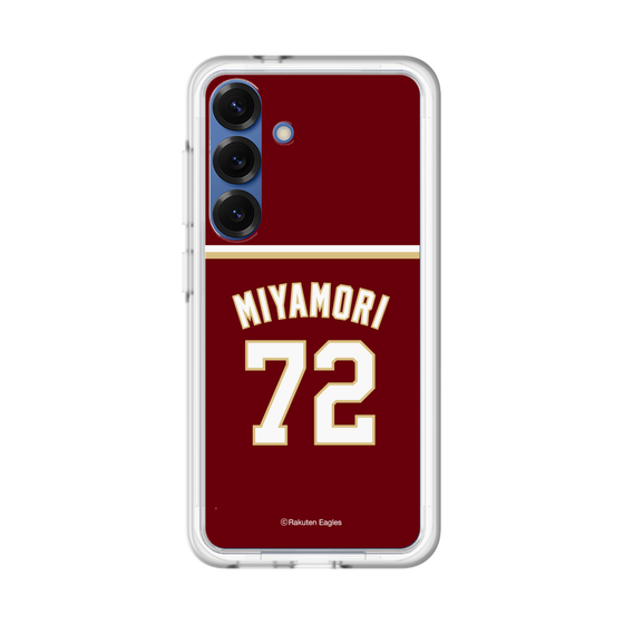スリムプロテクションプレミアムケース［ 楽天イーグルス - #72 Miyamori - ビジター ］