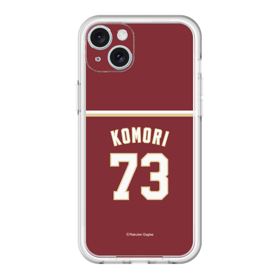 スリムプロテクションプレミアムケース［ 楽天イーグルス - #73 Komori - ビジター ］