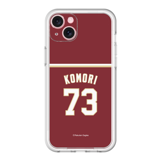 スリムプロテクションプレミアムケース［ 楽天イーグルス - #73 Komori - ビジター ］