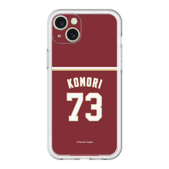 スリムプロテクションプレミアムケース［ 楽天イーグルス - #73 Komori - ビジター ］