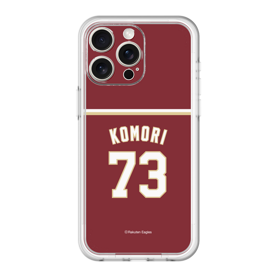 スリムプロテクションプレミアムケース［ 楽天イーグルス - #73 Komori - ビジター ］