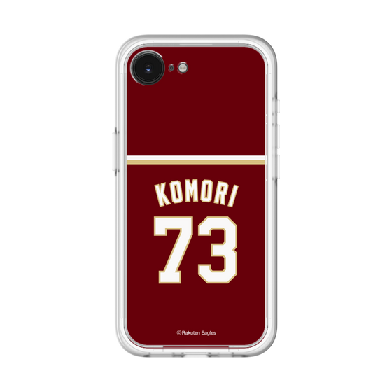 スリムプロテクションプレミアムケース［ 楽天イーグルス - #73 Komori - ビジター ］